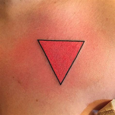 pink triangle tattoo|pink triangle symbol meaning.